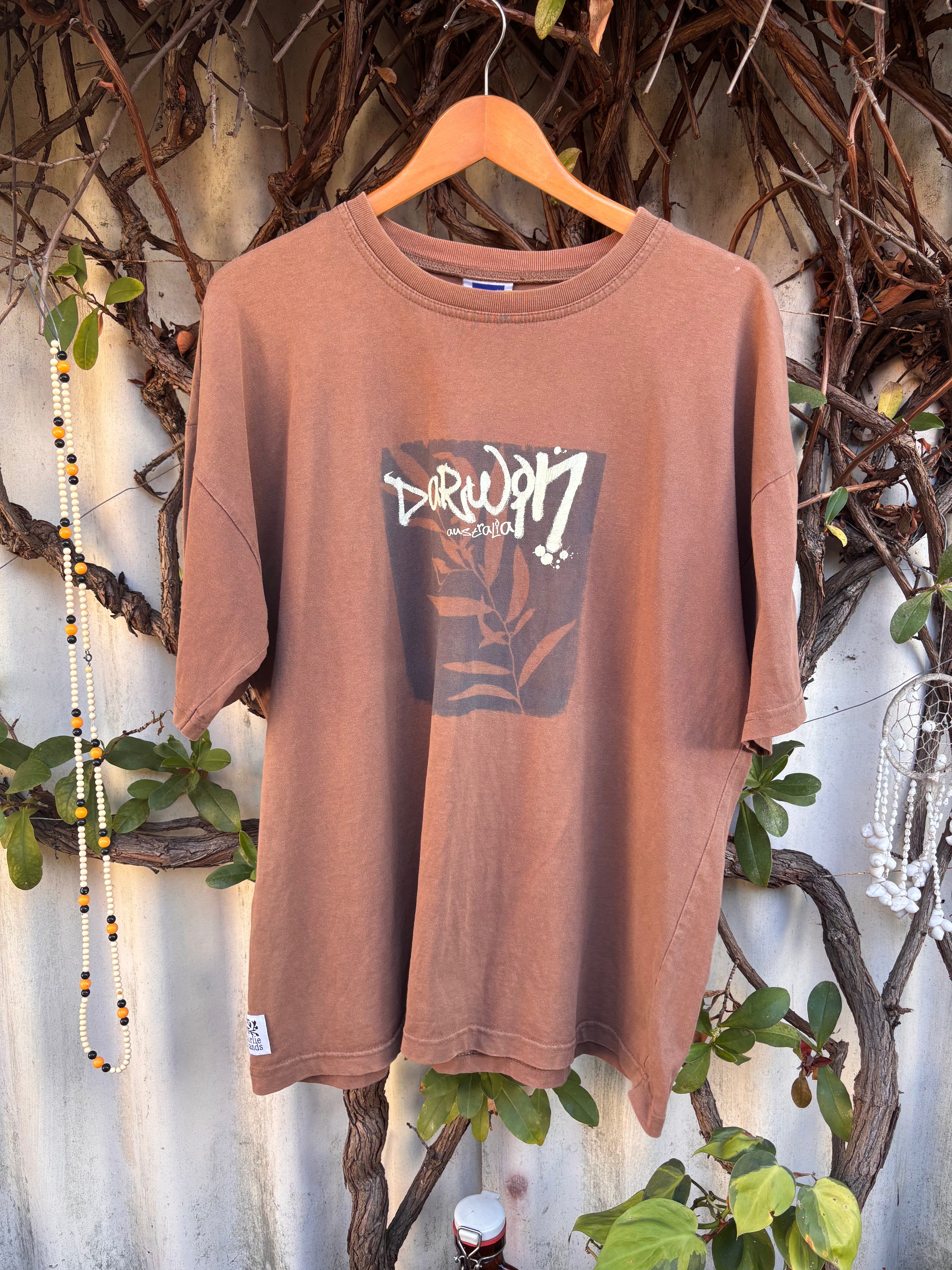 PEPPERMINT PRINTED TEE - BROWN